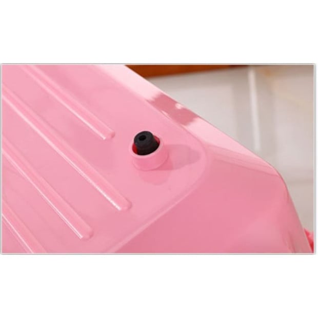Small Portable Travel Dog Cat Crate Pet Carrier Cage w/ Mat Pink Image 10