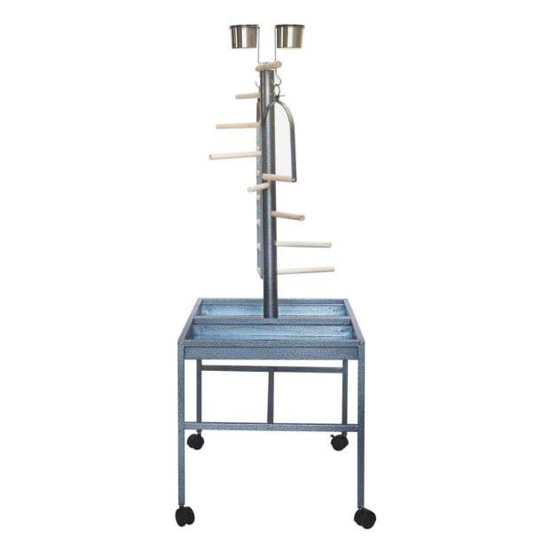 Large Bird Parrot Playpen Gym Toy Stand On Wheels Image 5