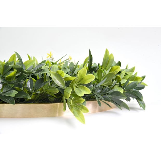 Artificial Green Wall Plant Garden Daffodil Disc Art 50cm UV Resistant Image 3