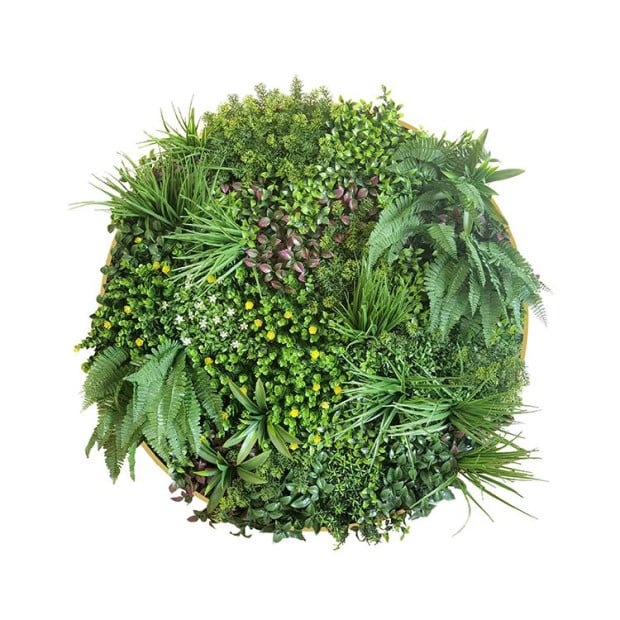 Artificial Green Wall Plant Garden Flower Panel Art 100cm UV Resistant