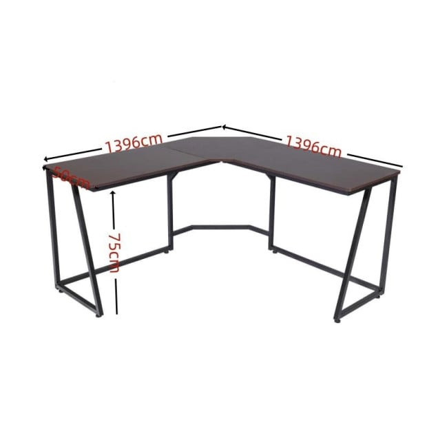 Corner Computer Sturdy Home Office Gaming Desk Laptop Mahgony Image 6