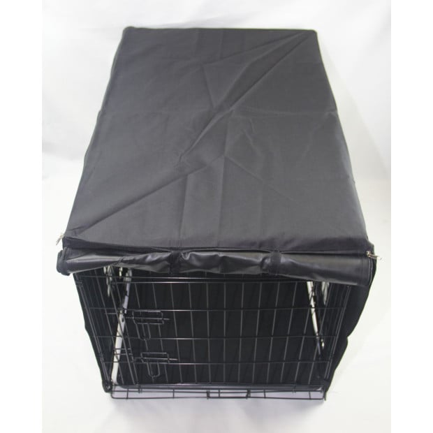 42 Portable Foldable Dog Cat Rabbit Collapsible Crate Pet Rabbit Cage With Cover Image 2