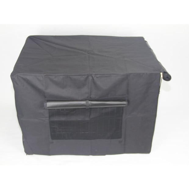 42 Portable Foldable Dog Cat Rabbit Collapsible Crate Pet Rabbit Cage With Cover Image 3