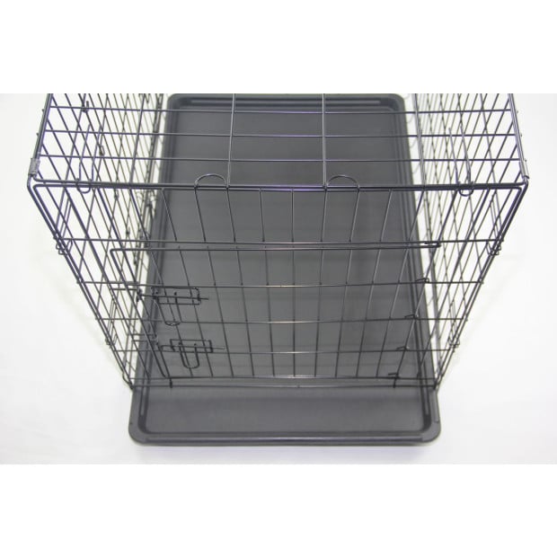 42 Portable Foldable Dog Cat Rabbit Collapsible Crate Pet Rabbit Cage With Cover Image 6