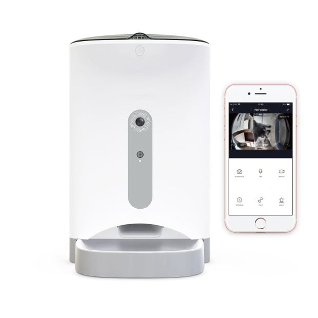 Automatic Pet Dog Cat Rabbit Feeder Smartphone Camera App
