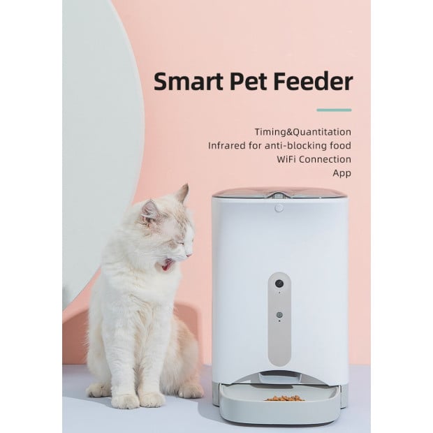 Automatic Pet Dog Cat Rabbit Feeder Smartphone Camera App Image 2