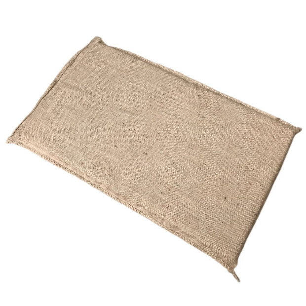 Small Hessian Pet Dog Puppy Bed Mat Pad Cushion With Foam 70x69x4cm