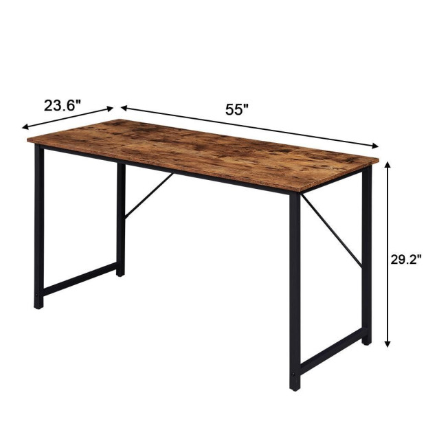 Sturdy Home Office Gaming Modern Simple Style Computer Desk Image 2