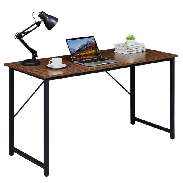 Computer Sturdy Gaming DeskLaptop Modern Simple Style Walnut