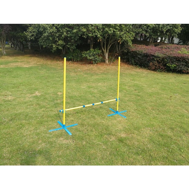 Portable Dog Puppy Training Practice Jump Bar Poles Agility Post Image 3