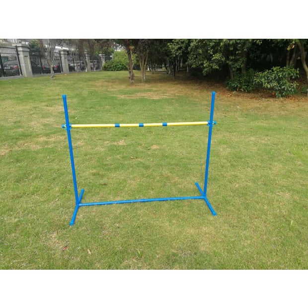 4x Portable Dog Puppy Training Practice Jump Bar Poles Agility Post