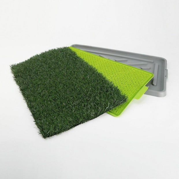 Indoor Dog Puppy Toilet Grass Potty Training Mat Loo Pad 68 x 43cm Image 2