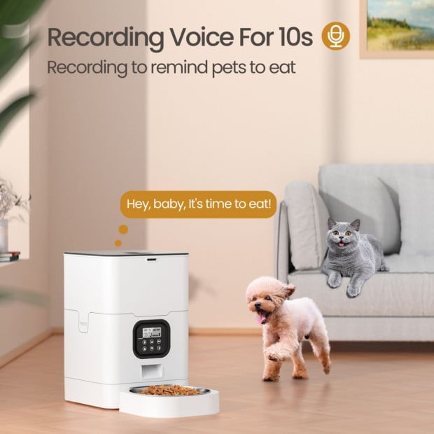 6L Automatic Digital Pet Dog Cat Feeder Food Bowl Dispenser Image 3