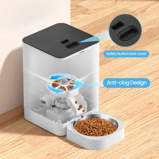 6L Automatic Digital Pet Dog Cat Feeder Food Bowl Dispenser Image 6