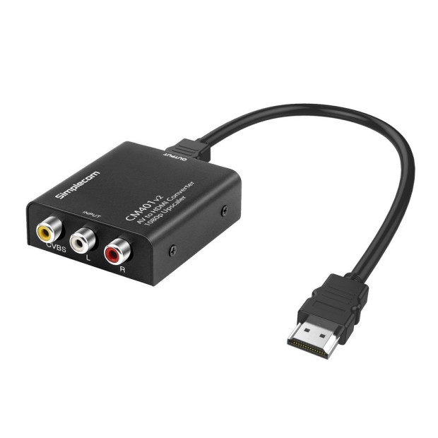 CM401v2 Composite AV CVBS 3RCA to HDMI Video Converter 1080p Upscaler Image 2