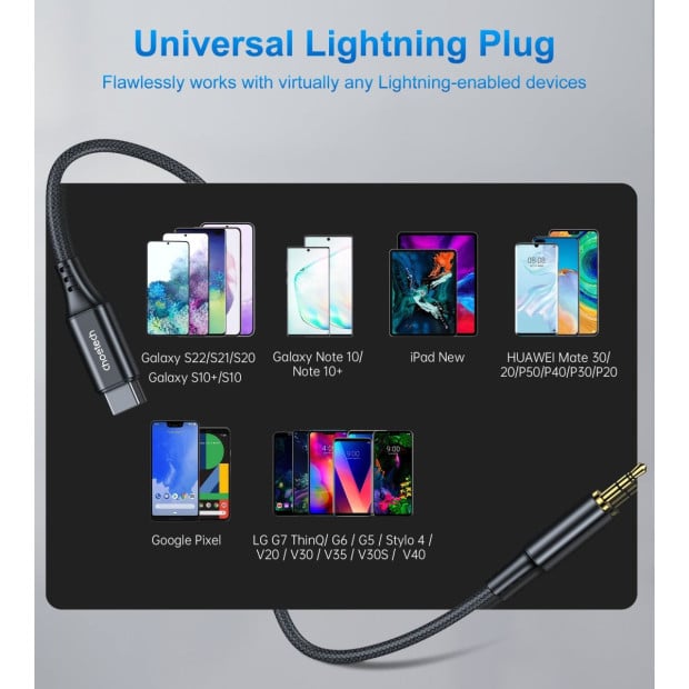 Choetech Aux008 Type-C To 3.5mm Audio Cable 2m Image 3