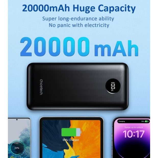 Choetech B653 PD45W 20000mAh Power Bank Image 9