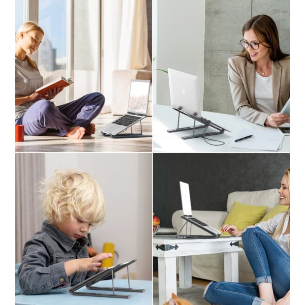 Choetech Hub-M48 7-in-1 Laptop Stand Usb-C To Hdmi 4K/USB-A Image 4
