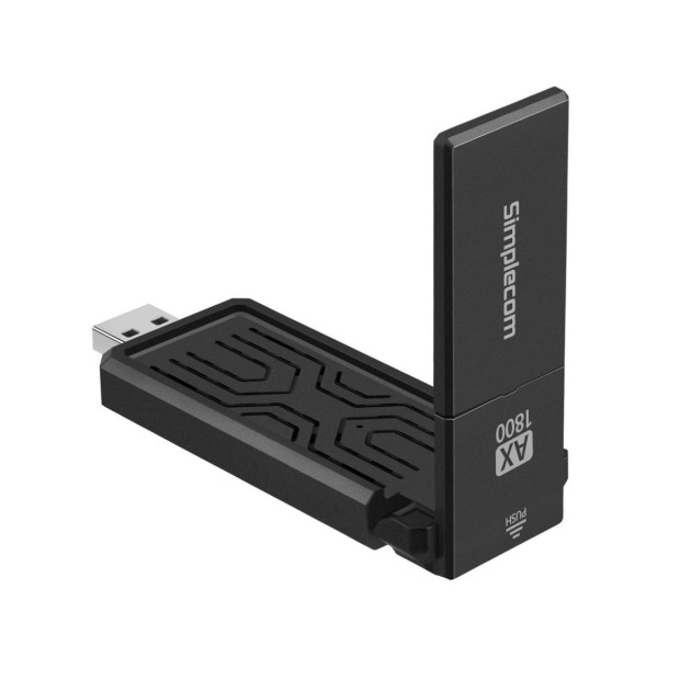 NW812 Ax1800 Dual Band Wifi 6 USB Adapter With Foldable Antenna