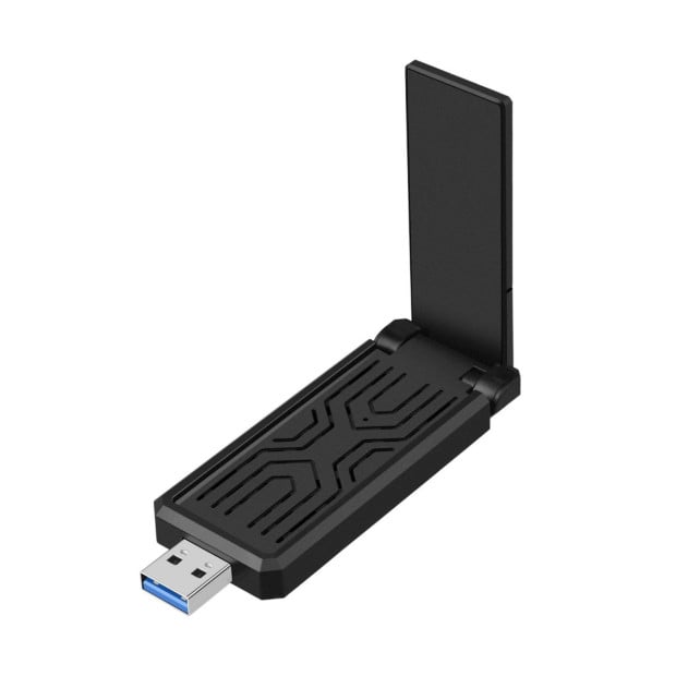 NW812 Ax1800 Dual Band Wifi 6 USB Adapter With Foldable Antenna Image 3