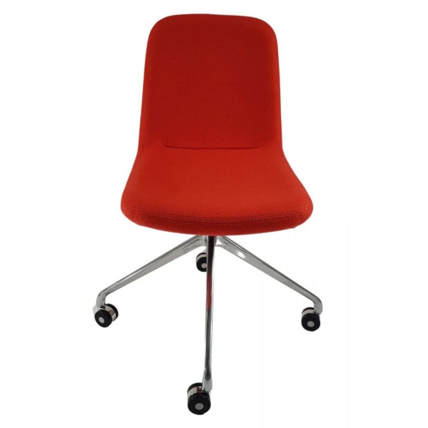 ASPEN Red Fabric Visitor Reception Chair Image 2