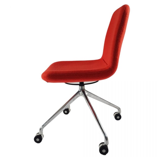 ASPEN Red Fabric Visitor Reception Chair Image 3