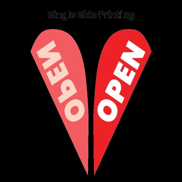 Open Teardrop Flag Banner Image 2