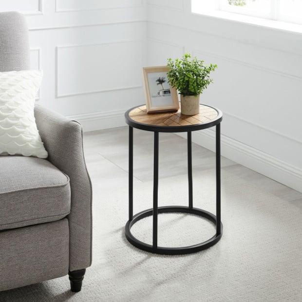 Chevron Side Table Image 2