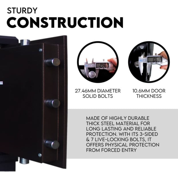 Digital Safe Safety Box Security Code Lock Fire Proof Heavy Duty 80L Image 3