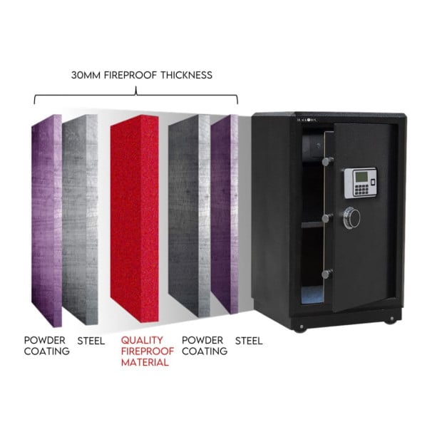 Digital Safe Safety Box Security Code Lock Fire Proof Heavy Duty 80L Image 8