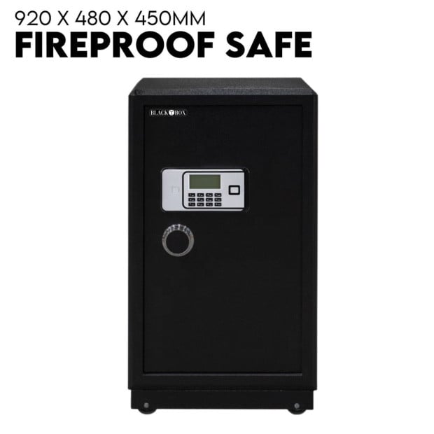 Electronic Digital Safe Box Fire Proof Key Lock Security 118L