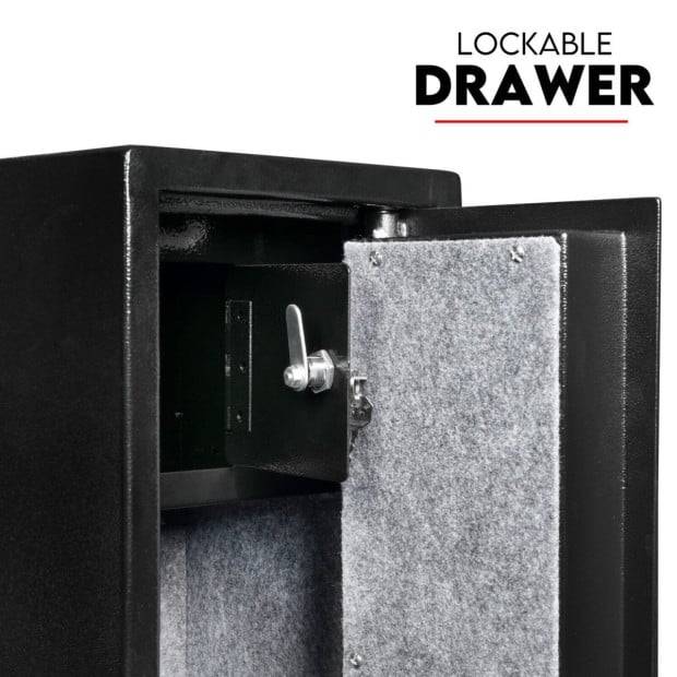 4 Rifle Gun Safe Iron Heavy Duty Firearm Security Digital Lockbox Image 3