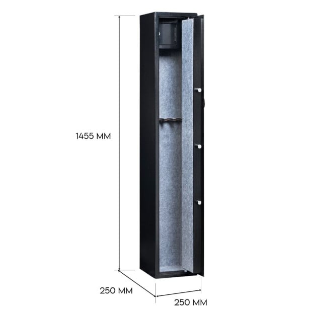 4 Rifle Gun Safe Iron Heavy Duty Firearm Security Digital Lockbox Image 6