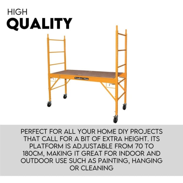 450kg Mobile Ladder Scaffolding Platform Portable Ladder Image 2