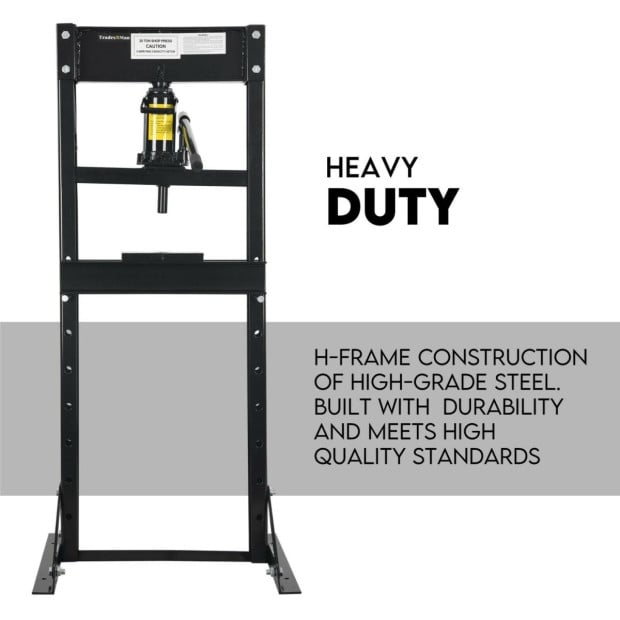20 Ton Hydraulic Shop Press Workshop Jack Stand Bending Tool Image 2