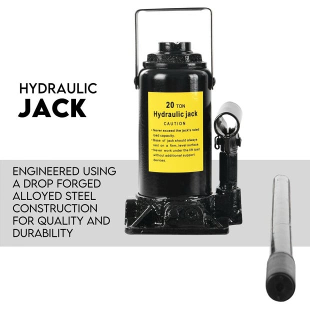 20 Ton Hydraulic Shop Press Workshop Jack Stand Bending Tool Image 4