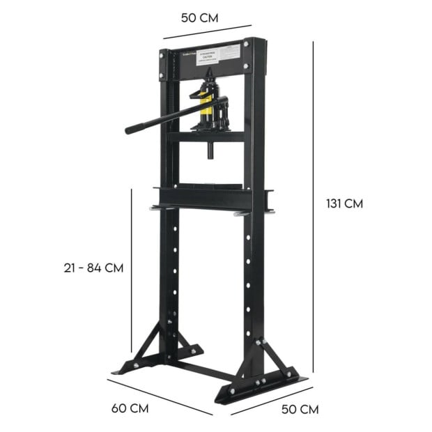 20 Ton Hydraulic Shop Press Workshop Jack Stand Bending Tool Image 9