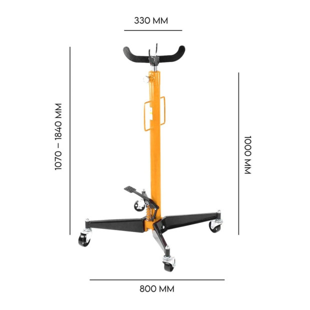 Hydraulic Transmission Jack 500kg Single Stage Gearbox Lifter Hoist