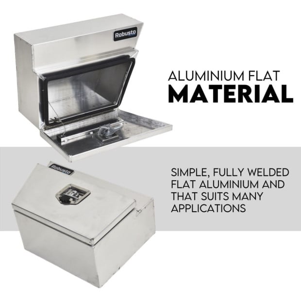 Under Tray Tool Box Underbody Pair Set 600mm Aluminium Image 2