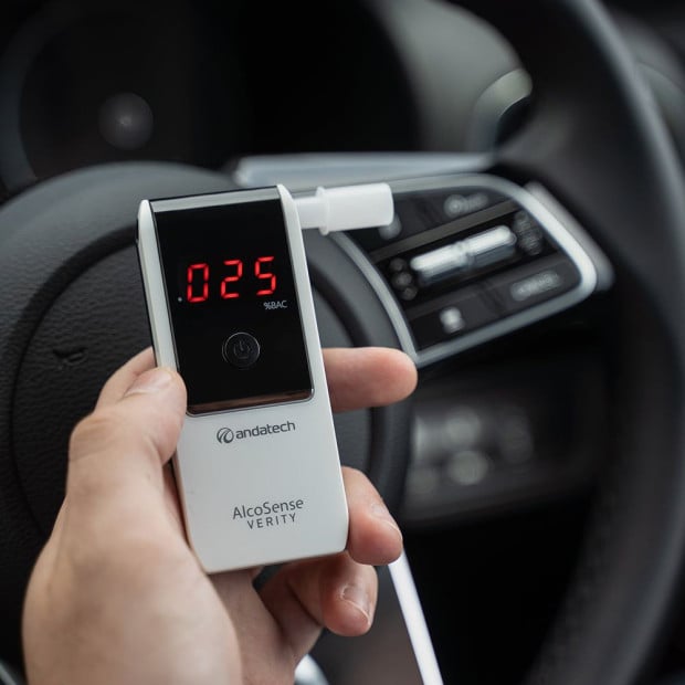 Alcosense Verity Personal Breathalyser AS3547 Certified - White Image 4