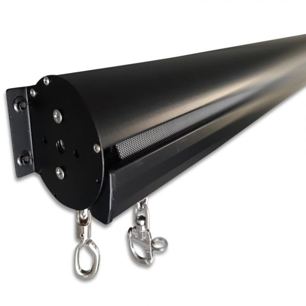 Outdoor Roller Blind Sun Screen Awning With Aluminium Hood Black Image 4