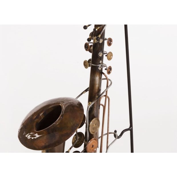 Saxophone Statue Display Ornament For Home Decor In Copper Finish Image 2