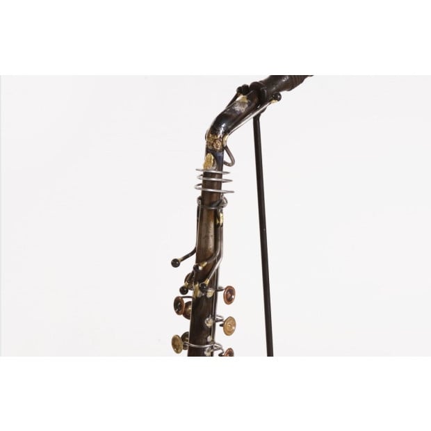 Saxophone Statue Display Ornament For Home Decor In Copper Finish Image 3