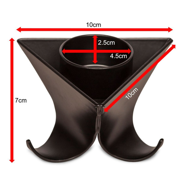 Small Decorative Black Metal Tea Light Candle Holders In Set Of 3 Image 7