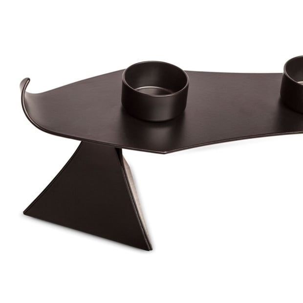 Black Metal Harbour Style Tea Light Candle Holder Stand Image 6