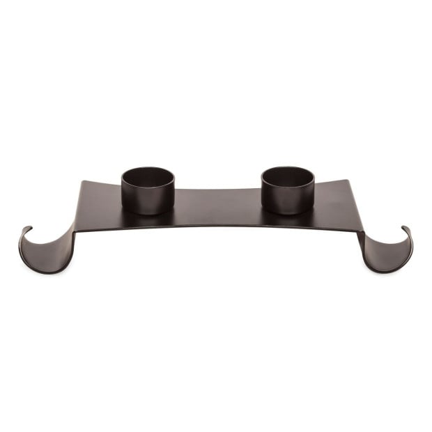 Decorative Black Metal Tea Light Candle Holder Stand Image 3