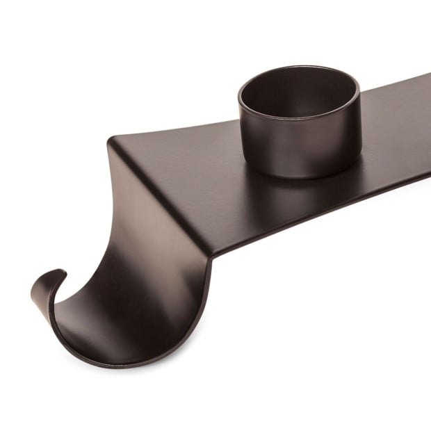 Decorative Black Metal Tea Light Candle Holder Stand Image 5