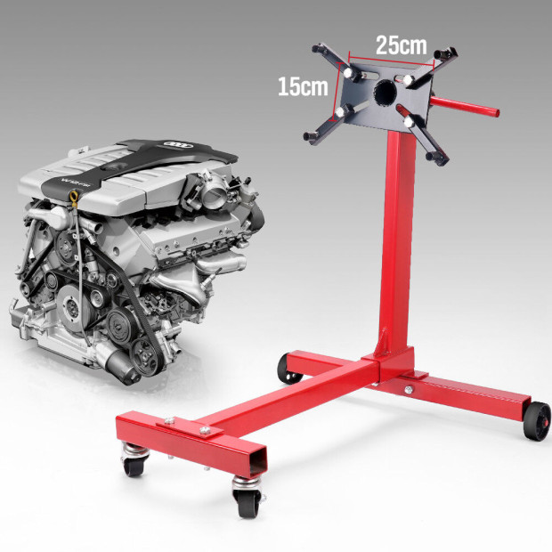 450kg / 1000lb Engine Stand Cars Auto Motor Crane Industrial Workshop Hoist Image 2