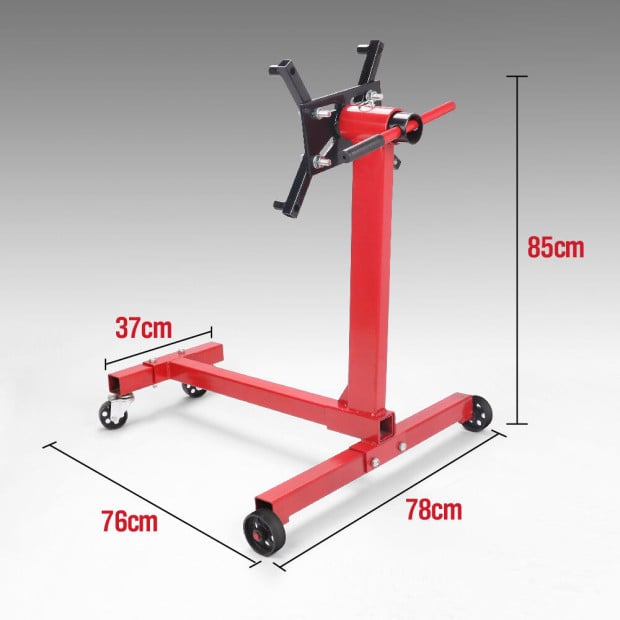 450kg / 1000lb Engine Stand Cars Auto Motor Crane Industrial Workshop Hoist Image 3