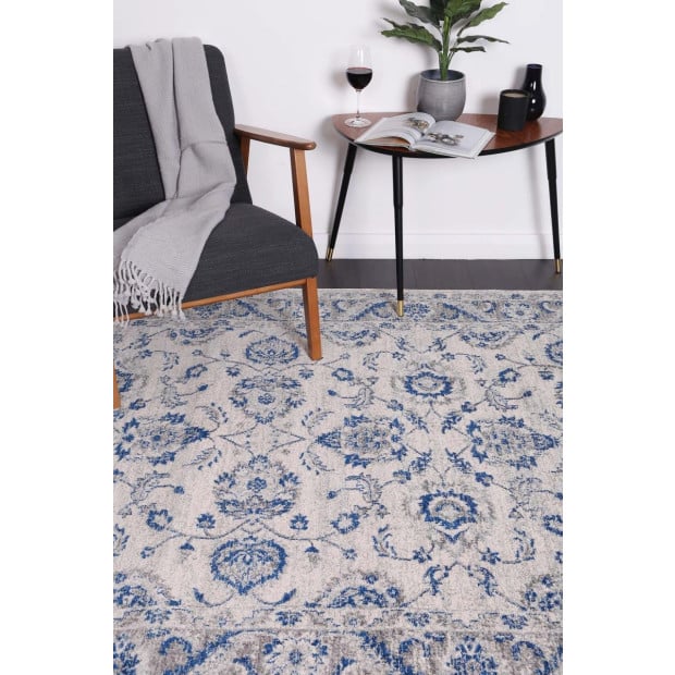 Delicate-cassandra-blue-ivory-rug Image 3